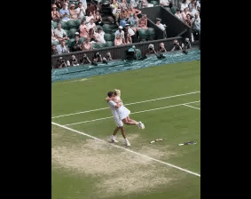 Nicole at a tennis match